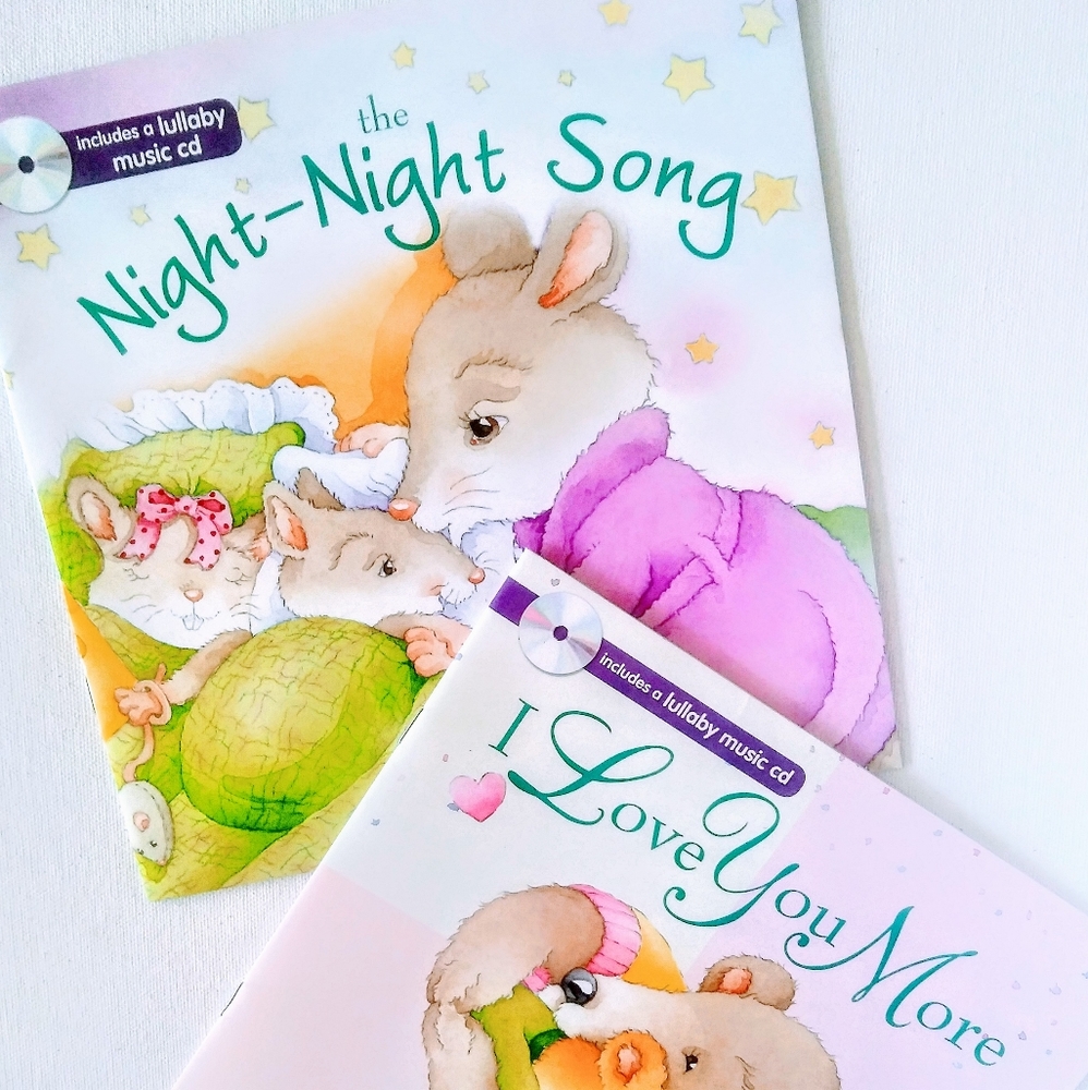 2 A+ bedtime story books+2musical CDs*baby gift!!